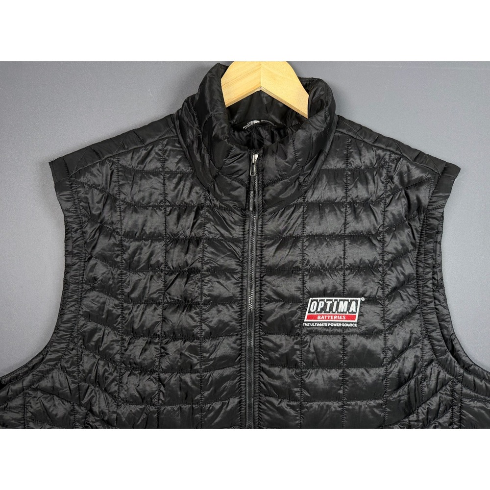 The North Face Thermoball Eco Vest Mens XL Black Quilted Puffer Optima Batteries